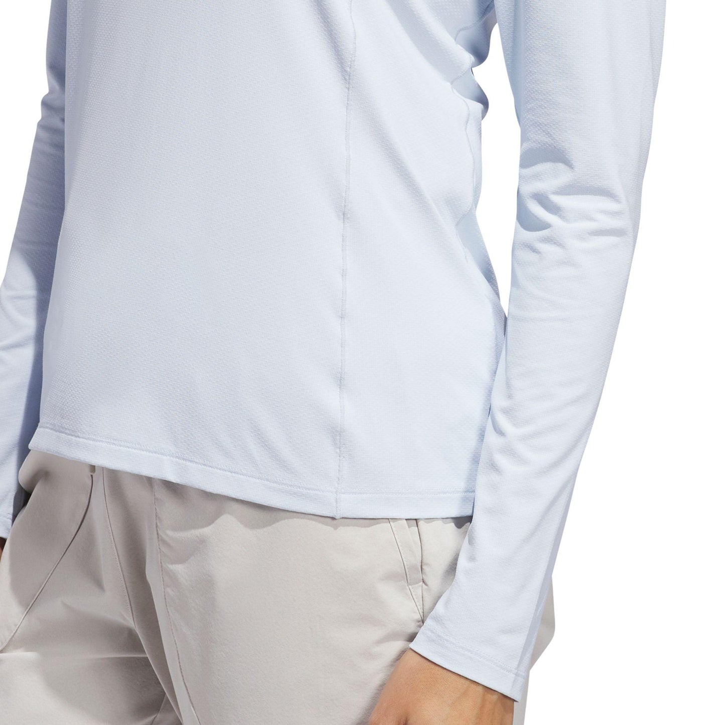 adidas Ultimate365 Solid Quarter-Zip Mock Damenpoloshirt clear sky