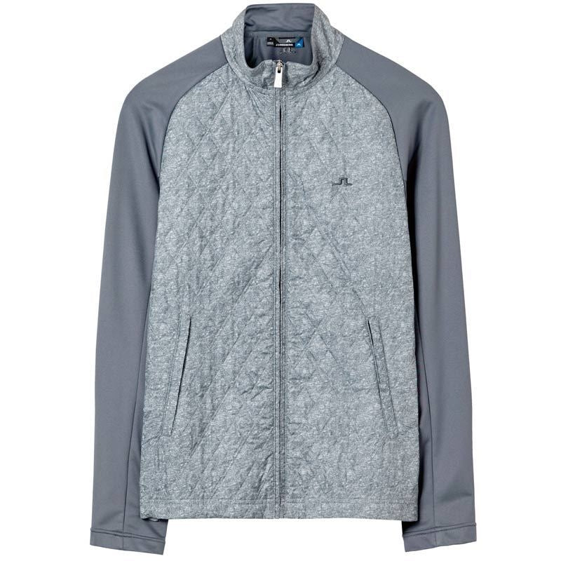 Lindeberg Robert Hybrid Cardigan Herrengolfjacke Grau