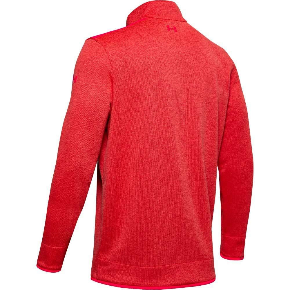Under Armour SweaterFleece 1/2 Zip Herrengolfpullover Beta Rot