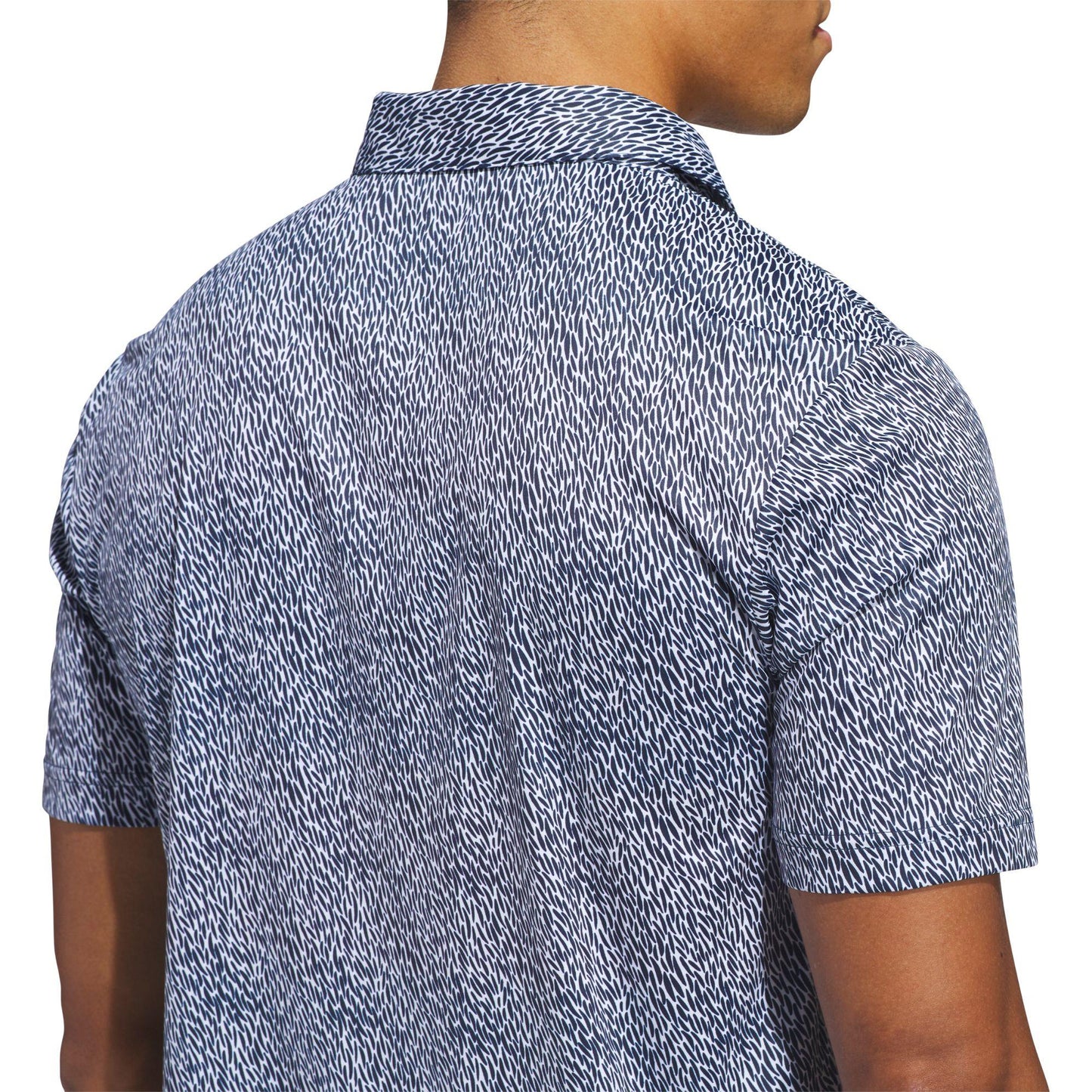 adidas Ultimate365 Feather Print Herrenpoloshirt navy/white