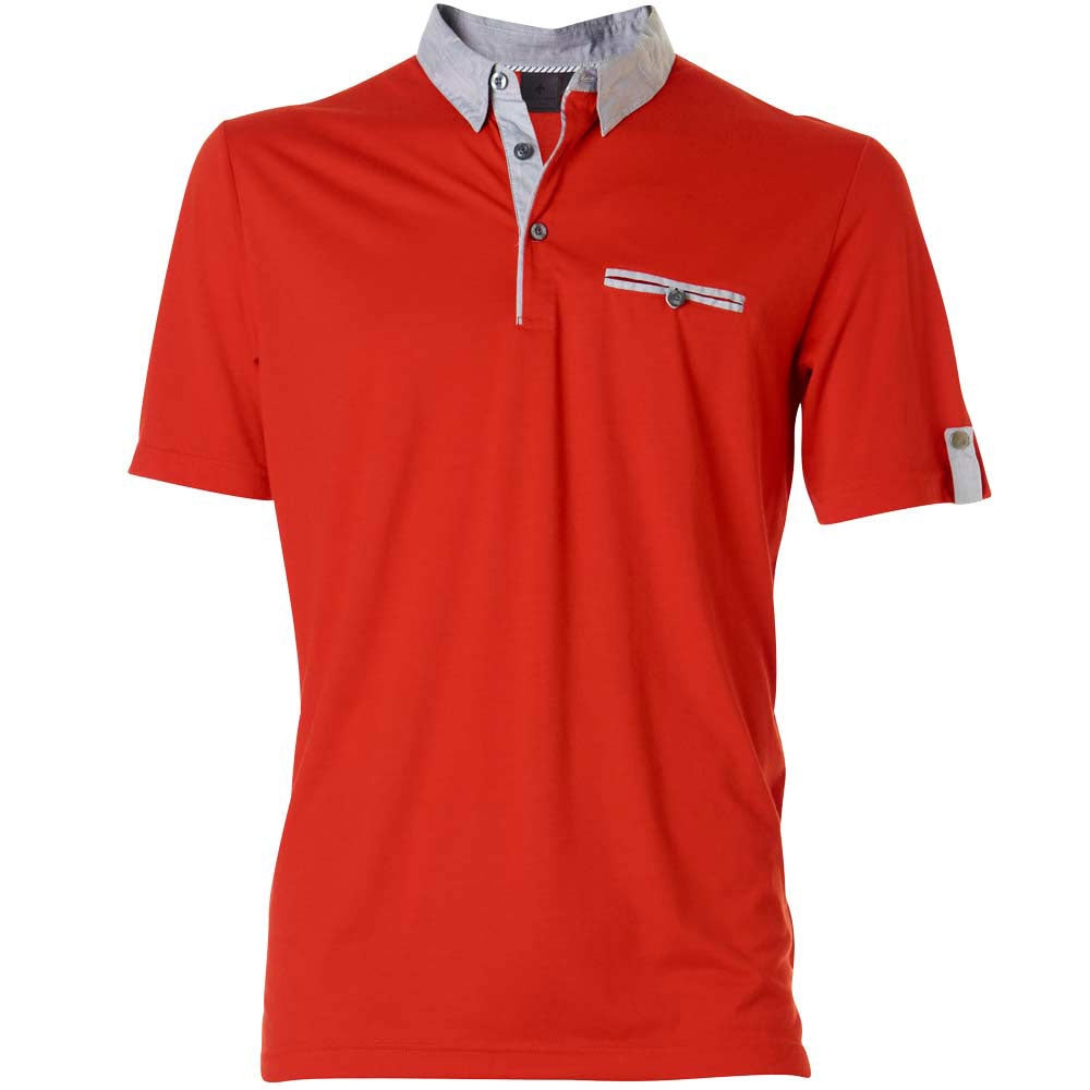 Cross M Viklau Herrenpoloshirt Rot