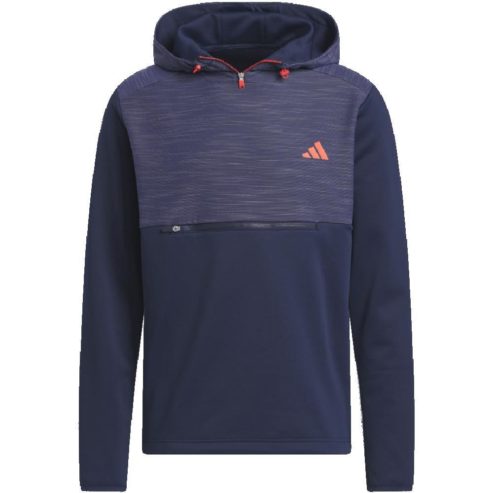 Adidas Textured Hoodie Herrengolfpullover Navy