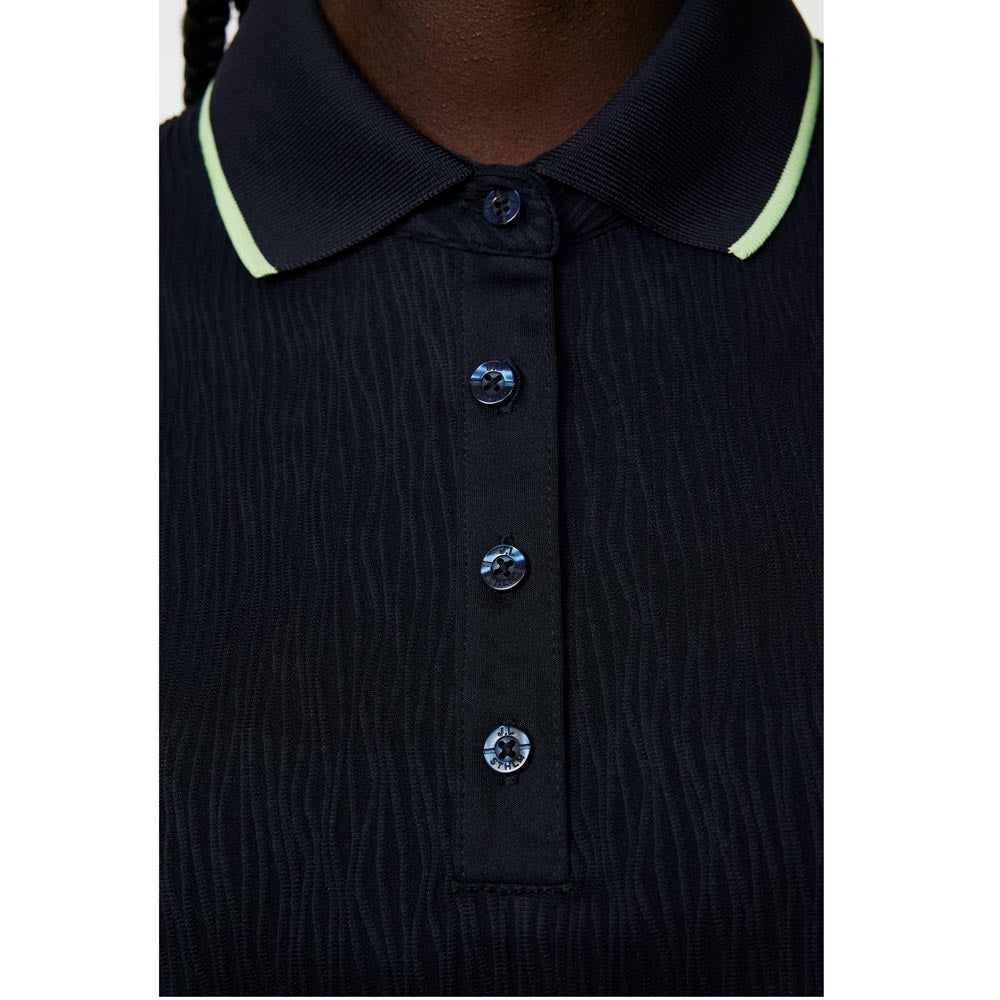 Lindeberg W Lila Sleeveless Damengolfpoloshirt Navy