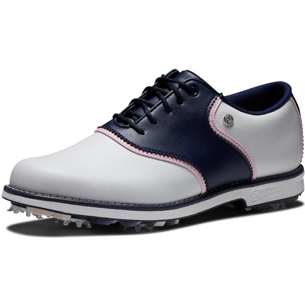 FootJoy Premiere Series Bel Air Damengolfschuh Weiss-Navy-Pink