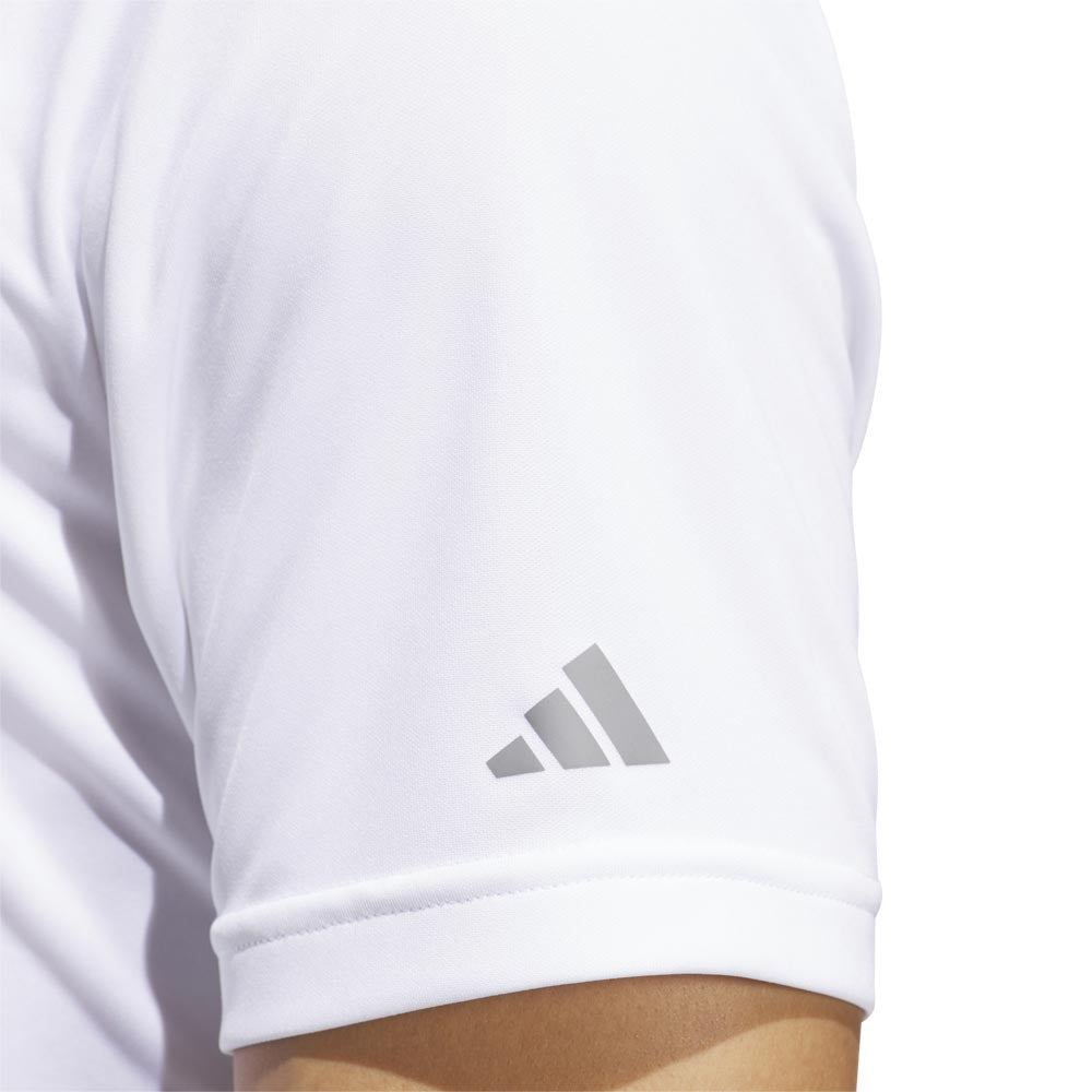 Adidas Adi Perf Herrengolfpoloshirt Weiss