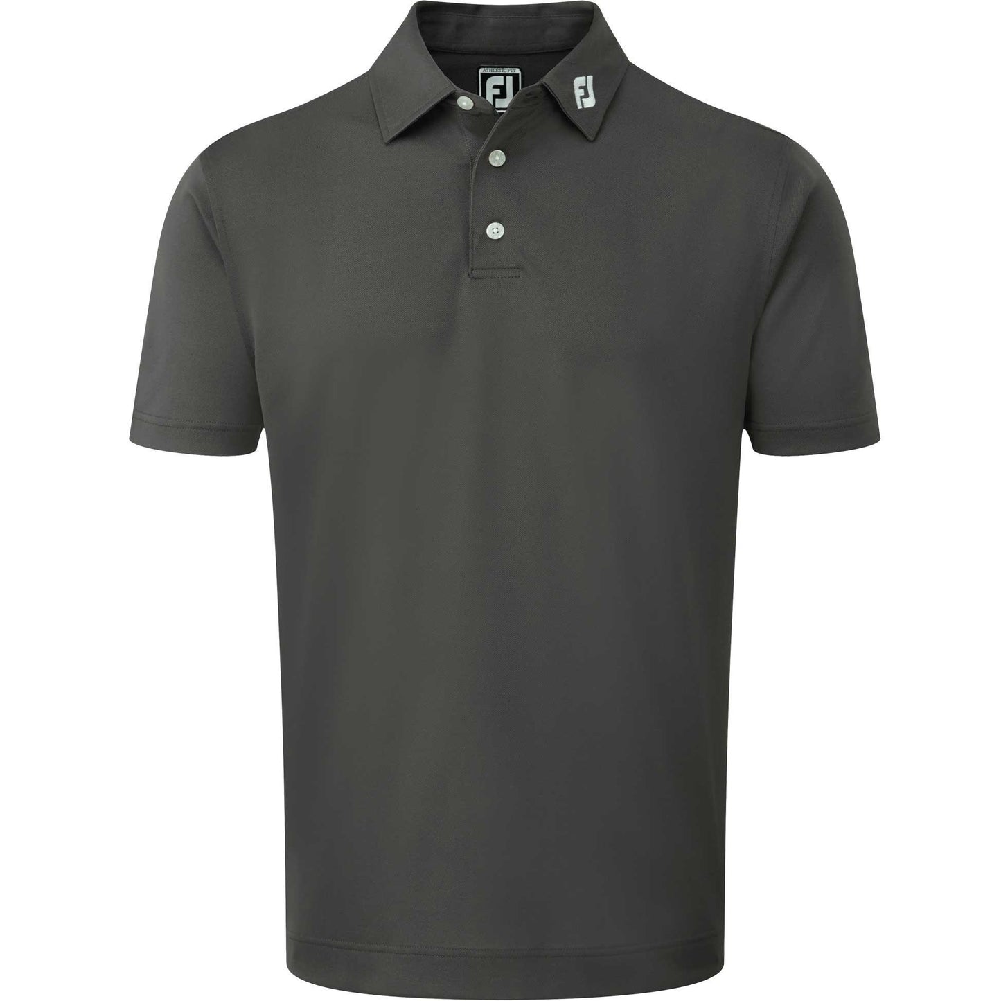 FootJoy Stretch Pique Solid Herrengolfpoloshirt Grau
