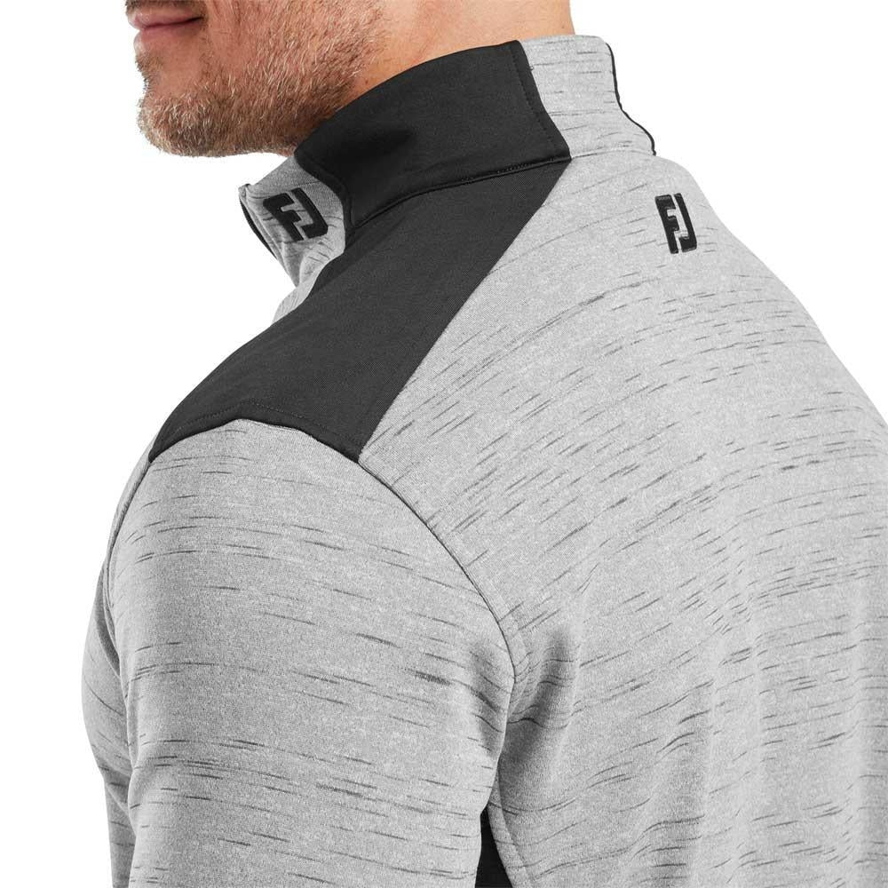FootJoy Space Dye Thermal Herrenpullover Grey-Black
