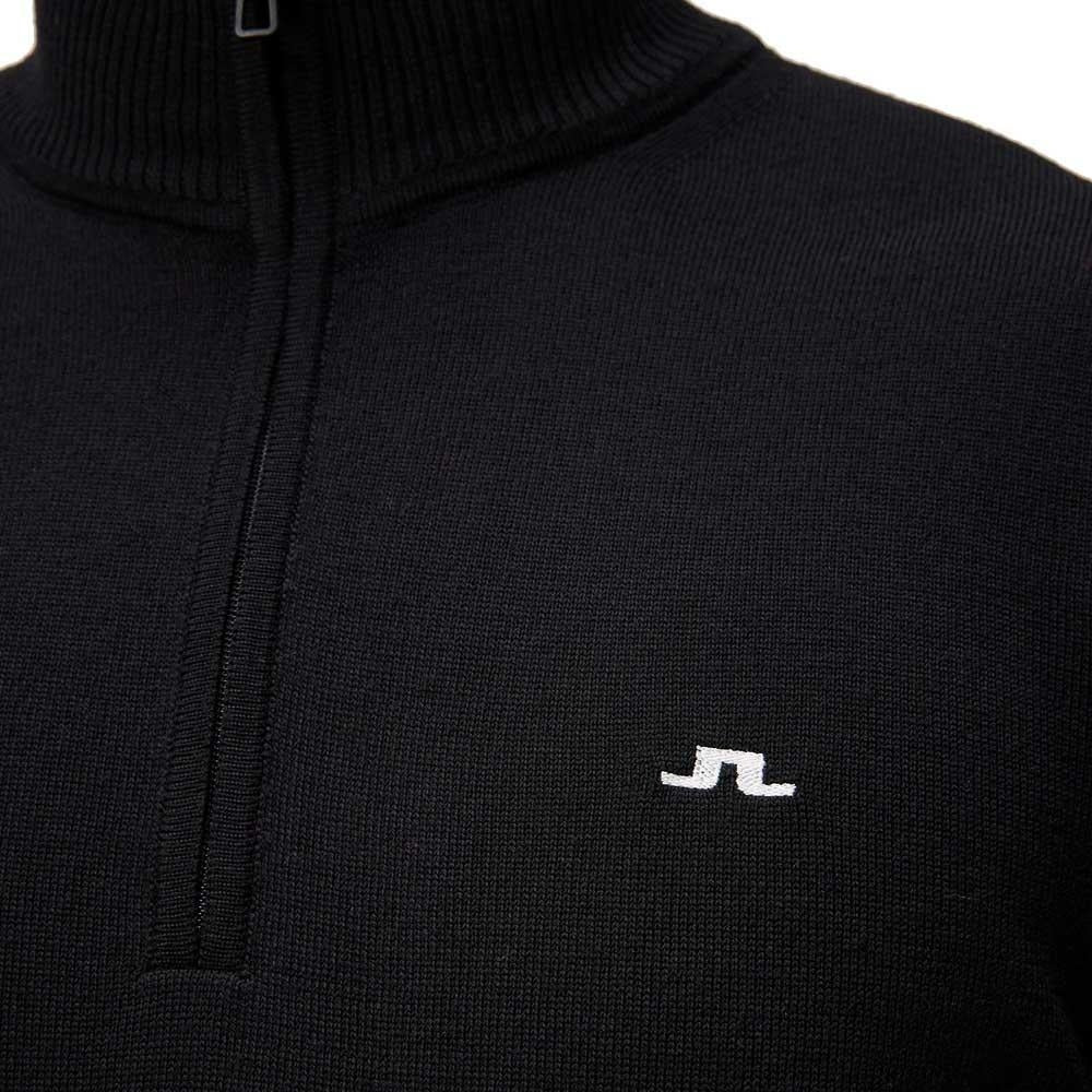 Lindeberg M Kian Zipp Herrengolfpullover Black