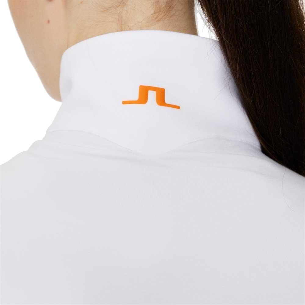 Lindeberg Cookies Mid Layer Damengolfpullover Weiss-Orange