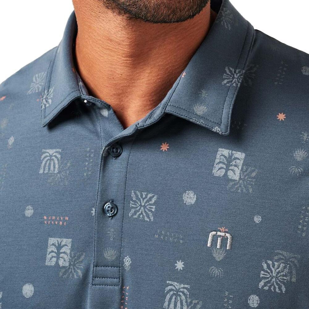 TravisMathew Quick Trip Mood Indigo/Vintage Indigo Herrengolfpoloshirt