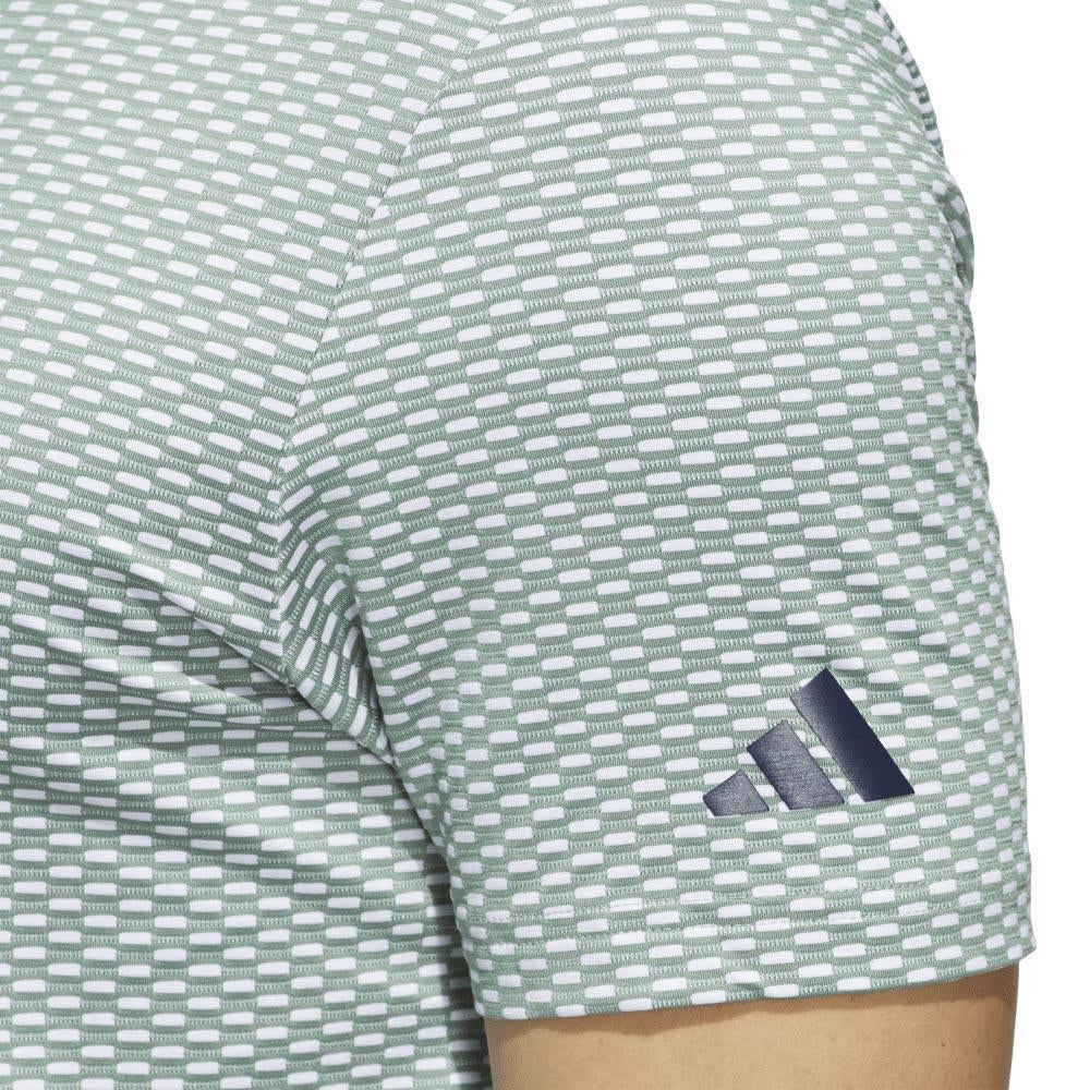 Adidas Beyond The Course Textured Herrengolfpoloshirt Grey-Green