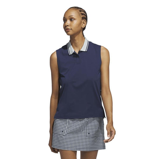 Adidas Beyond The Course Twistknit Damengolfpoloshirt Navy