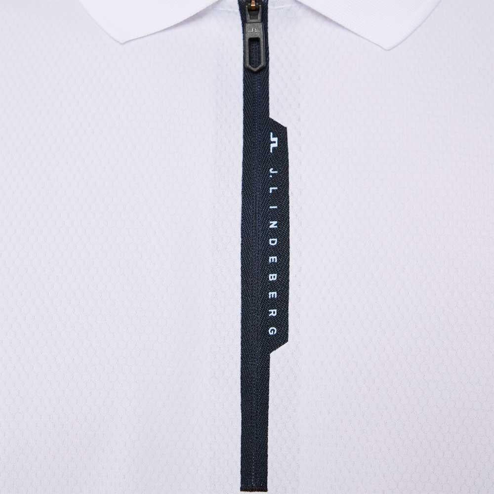 Lindeberg M Nero Herrengolfpoloshirt White-Navy-Blue