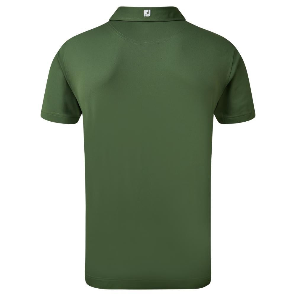 FootJoy Stretch Pique Solid Herrengolfpoloshirt Gruen