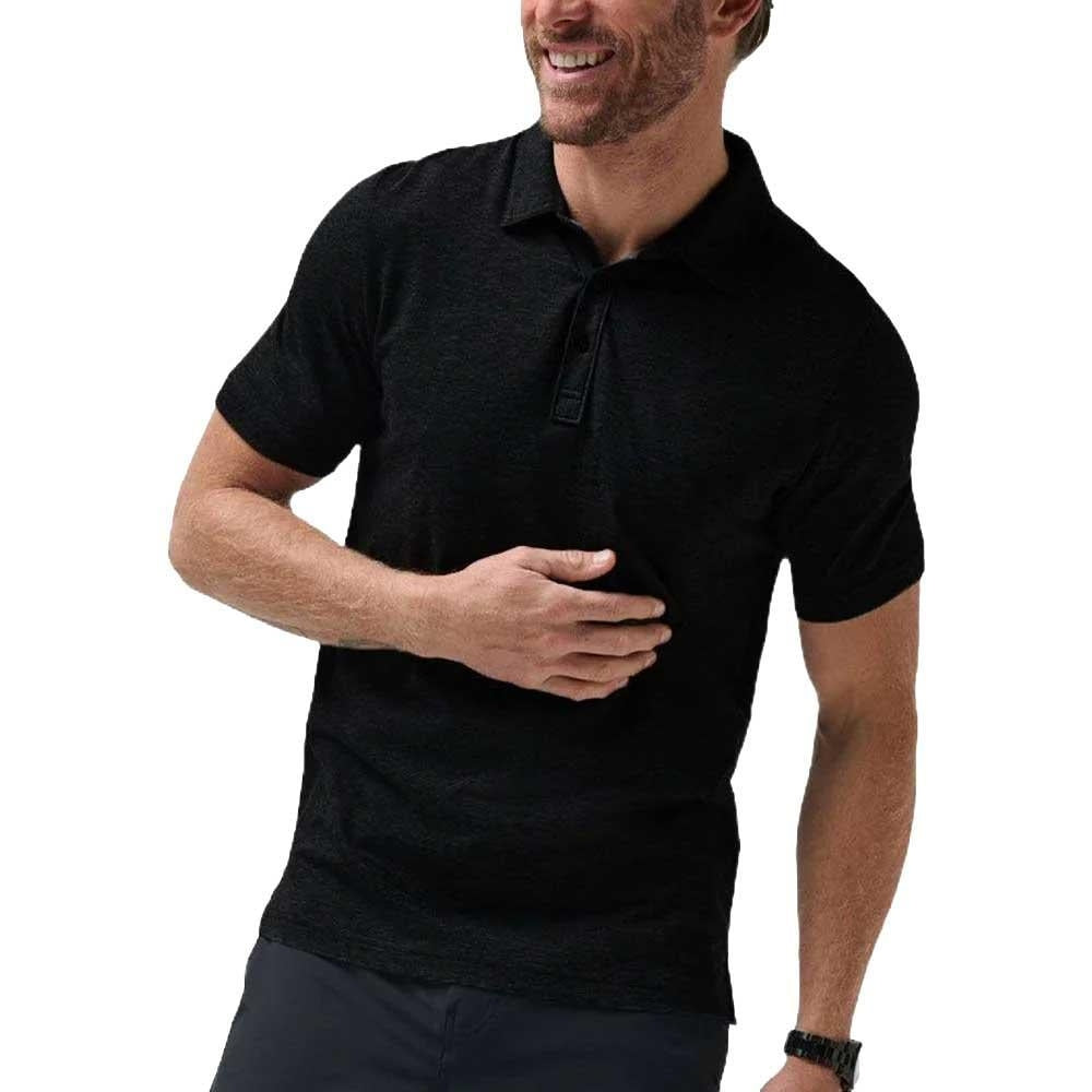 TravisMathew The Zinna Solid Black Poloshirt Herren