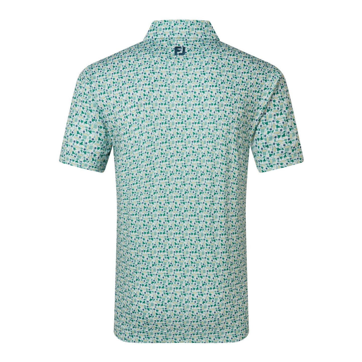 FootJoy Surfs Up Print Lisle Herrenpoloshirt