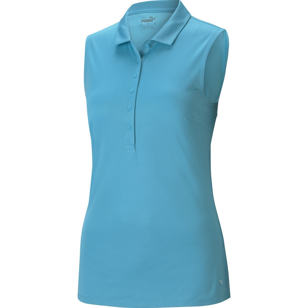 Puma Rotation Sleeveless Damengolfpoloshirt Orange