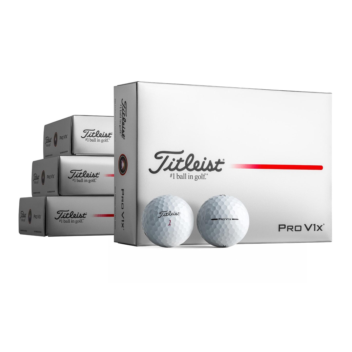 Titleist Pro V1x Golfbälle 4 Dutzend bedruckt