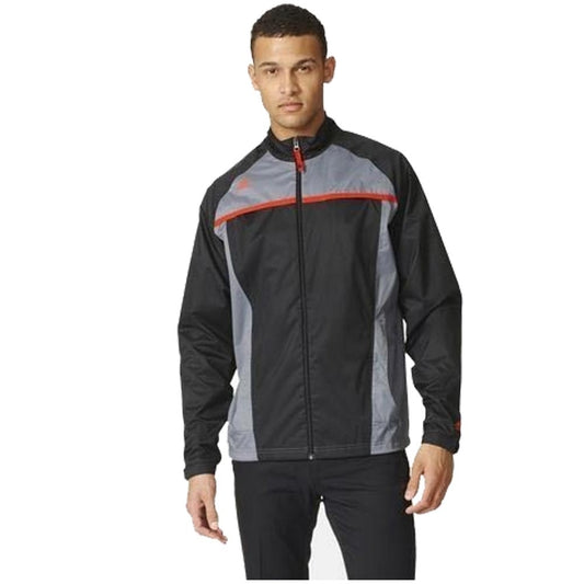 Adidas Climastorm packable Rain Regenjacke Herren Schwarz-Grau
