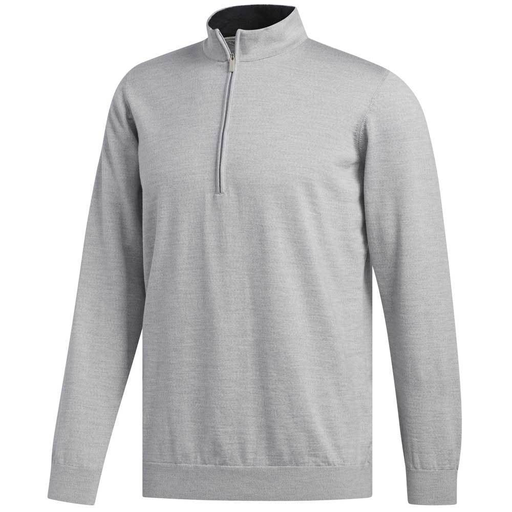 Adidas Adipure Refined Zip Herrengolfpullover Clear Onix Mel.