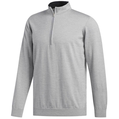 Adidas Adipure Refined Zip Herrengolfpullover Clear Onix Mel.