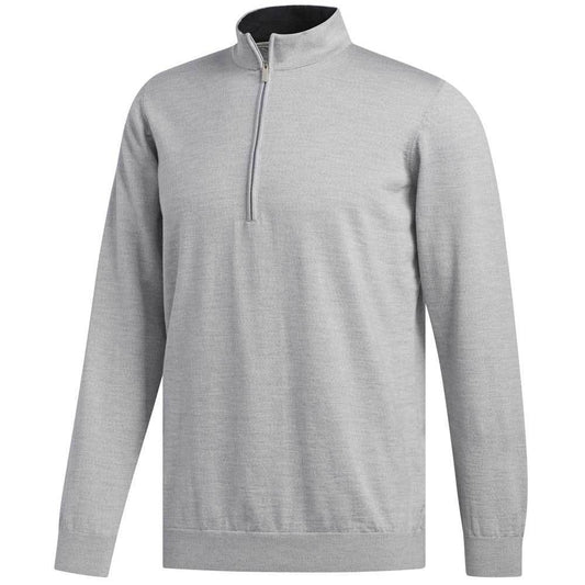 Adidas Adipure Refined Zip Herrengolfpullover Clear Onix Mel.