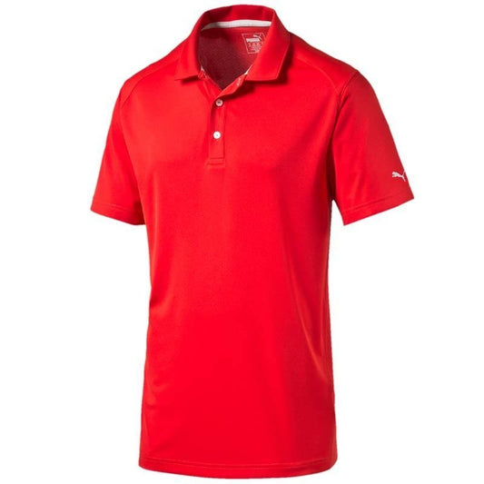 Puma ESS Pounce Herrengolfpoloshirt Rot