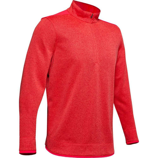 Under Armour SweaterFleece 1/2 Zip Herrengolfpullover Beta Rot