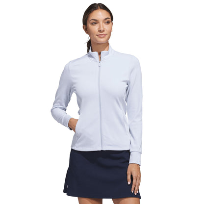 adidas Performance Textured Full-Zip Damenjacke clear sky