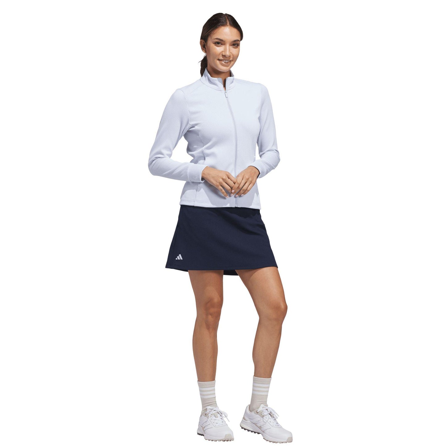 adidas Performance Textured Full-Zip Damenjacke clear sky