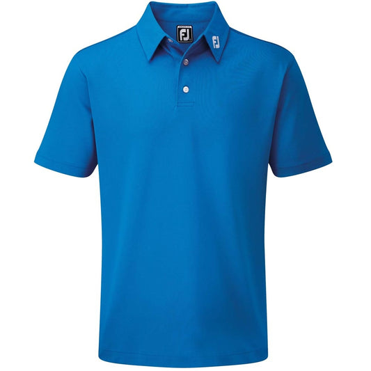 FootJoy Stretch Pique Solid Herrengolfpoloshirt Cobalt