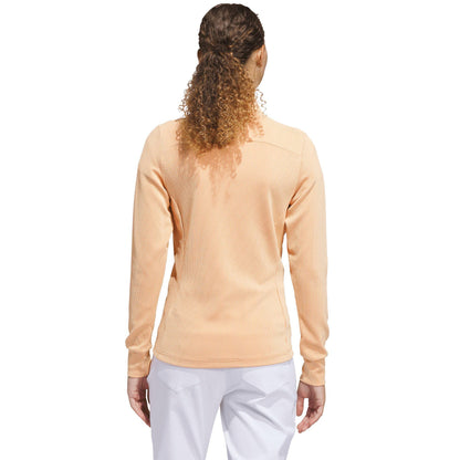 adidas Performance Textured Full-Zip Damenjacke orange