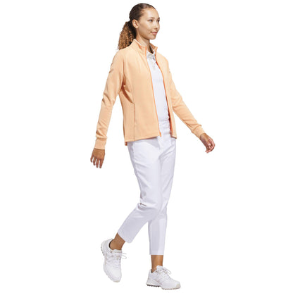 adidas Performance Textured Full-Zip Damenjacke orange