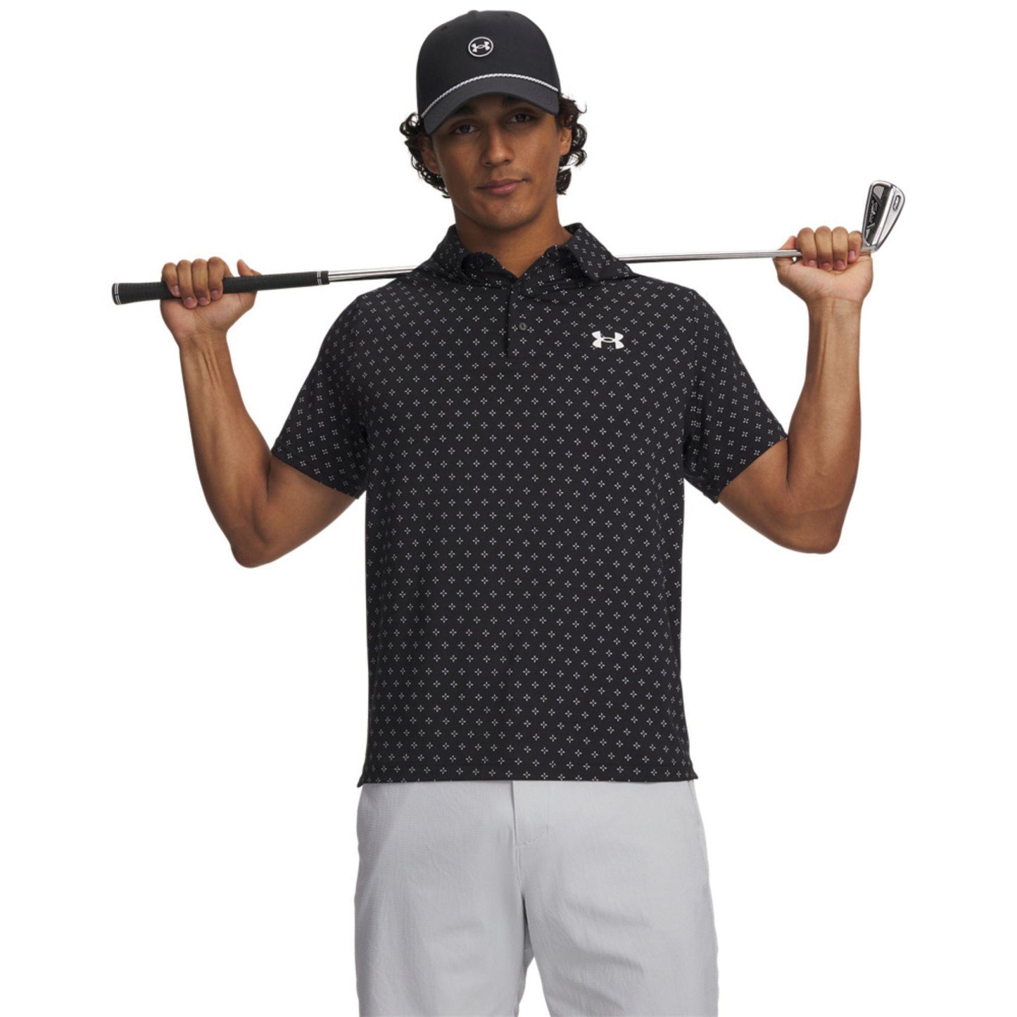 Under Armour UA Playoff 3.0 Printed Micro Flower Dot Herrengolfpoloshirt