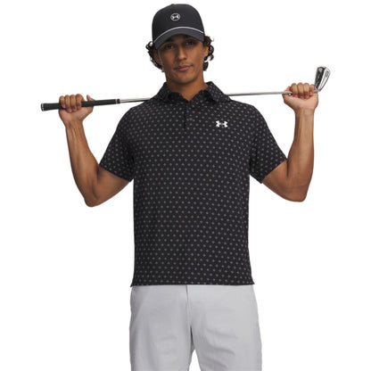 Under Armour UA Playoff 3.0 Printed Micro Flower Dot Herrengolfpoloshirt
