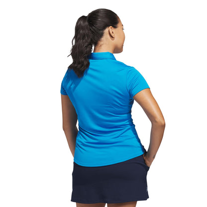 adidas Solid Performance Short Sleeve Damenpoloshirt blue