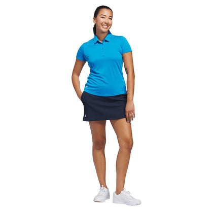 adidas Solid Performance Short Sleeve Damenpoloshirt blue