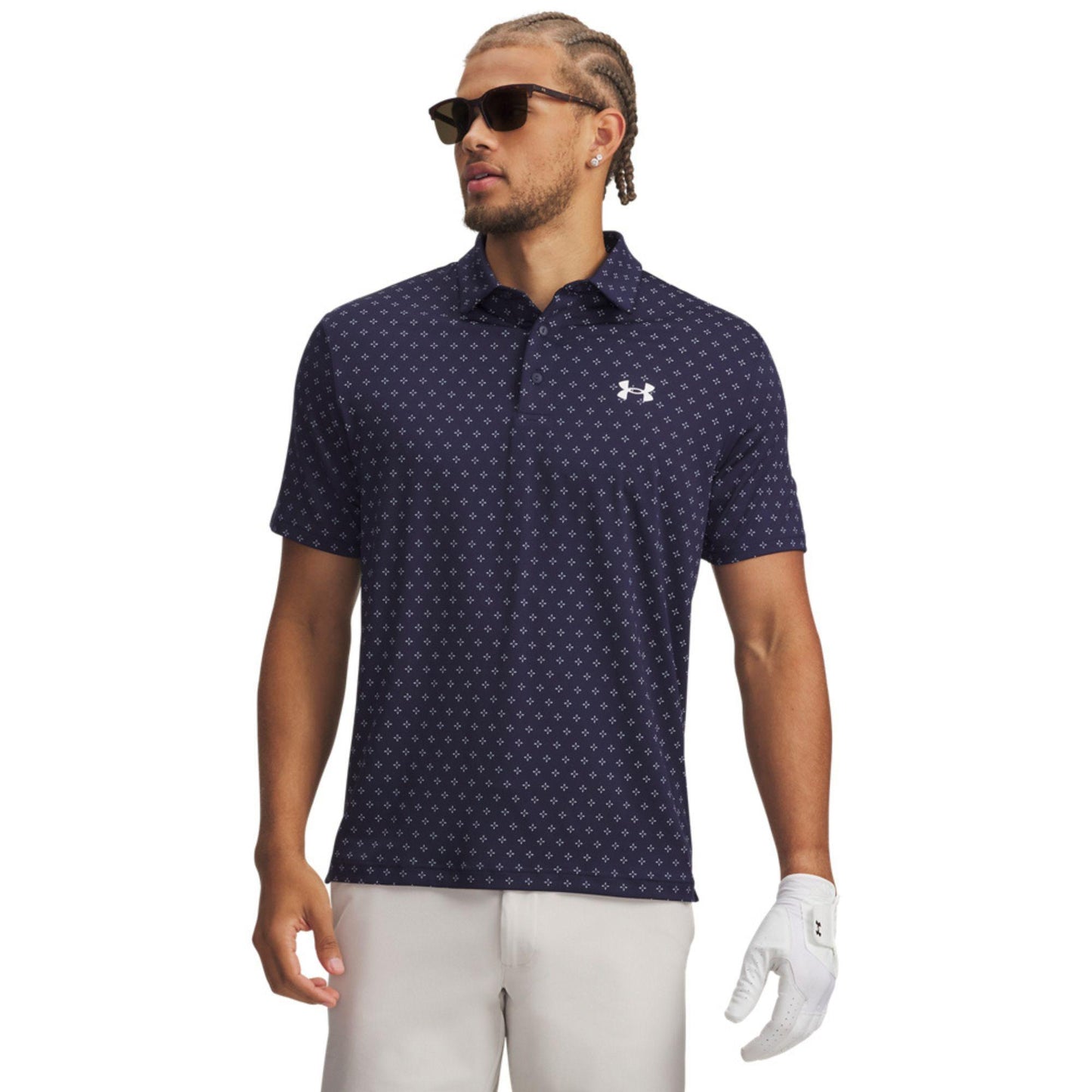 Under Armour UA Playoff 3.0 Printed Micro Flower Dot Herrengolfpoloshirt