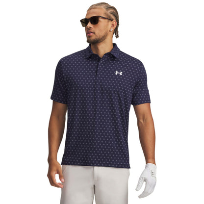 Under Armour UA Playoff 3.0 Printed Micro Flower Dot Herrengolfpoloshirt