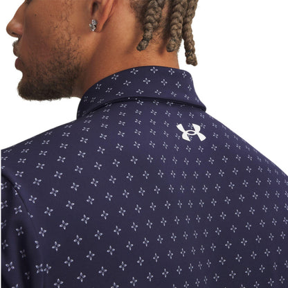 Under Armour UA Playoff 3.0 Printed Micro Flower Dot Herrengolfpoloshirt