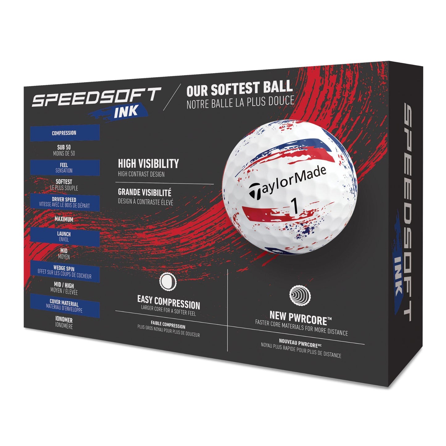 TaylorMade SpeedSoft Ink Golfbälle 2026
