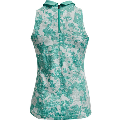 Under Armour Zinger Rise Sleeveless Damengolfpoloshirt Türkis-Grau