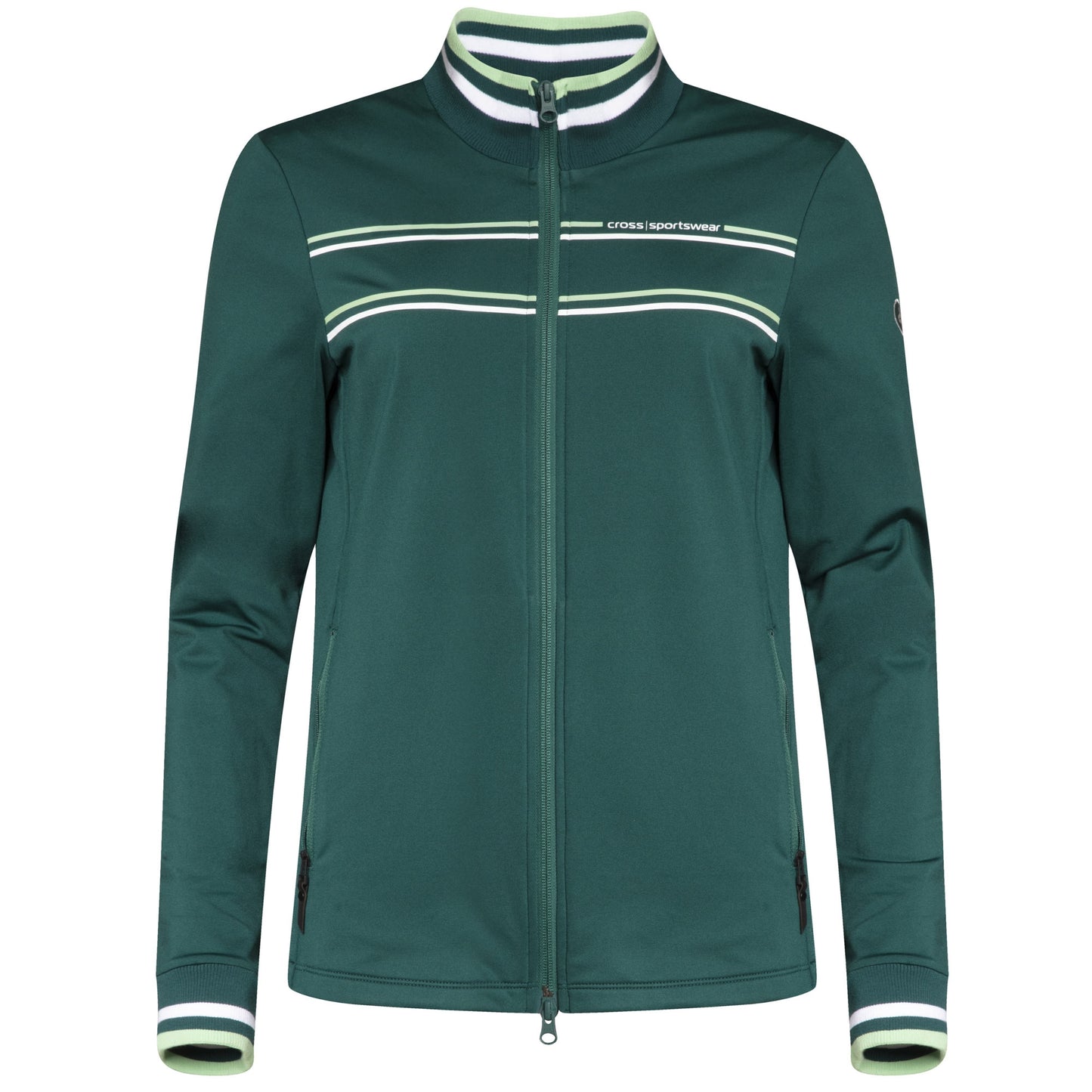 Cross W Stinger Full Zip Damengolfjacke Dunkelgrün