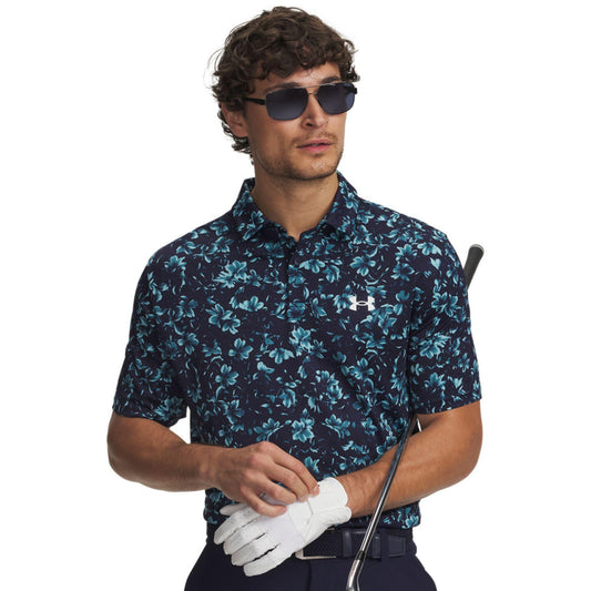 Under Armour UA Matchplay Printed Floral Hazard Herrengolfpoloshirt