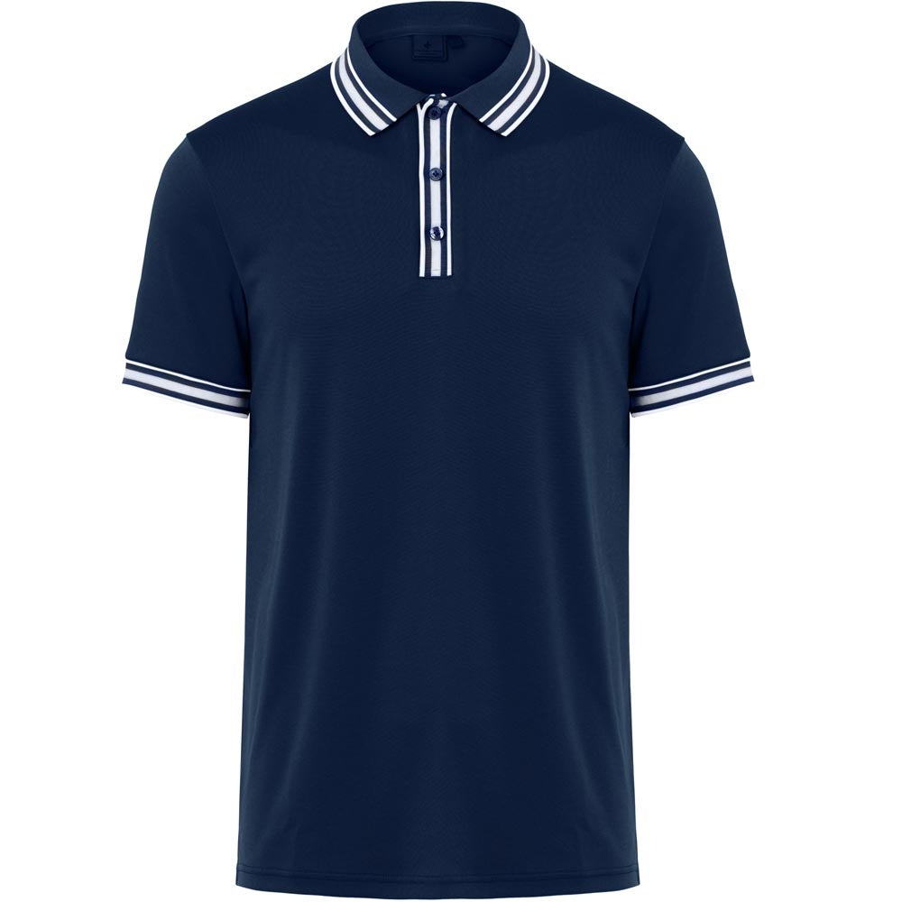 Cross M Nostalgia Herrengolfpoloshirt D.Blau-Weiss