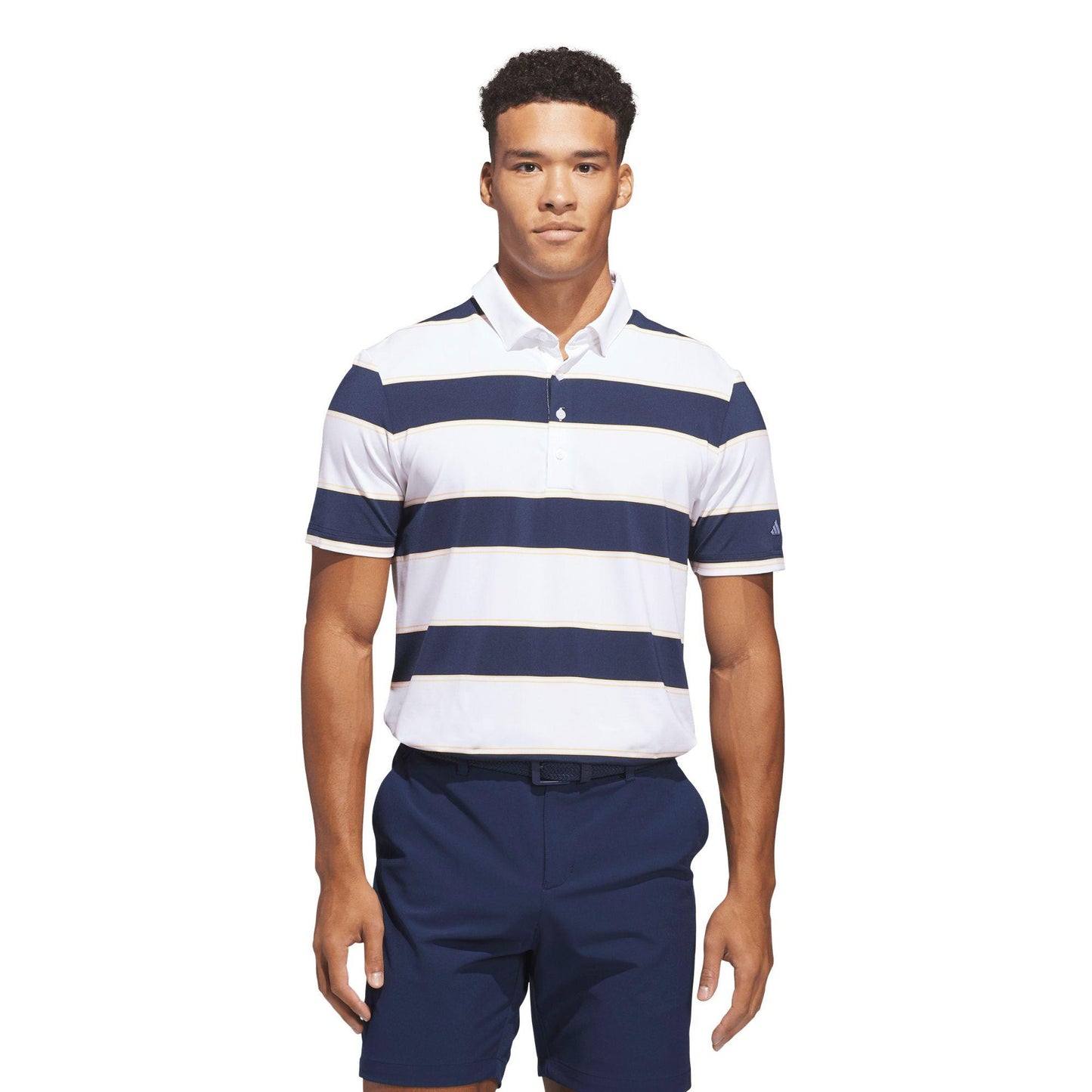 adidas Ultimate365+ Jumbo Stripe Climacool Herrenpoloshirt white/conavy