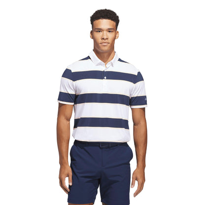 adidas Ultimate365+ Jumbo Stripe Climacool Herrenpoloshirt white/conavy