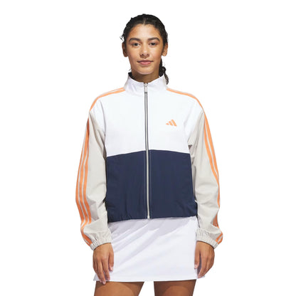 adidas Beyond Color Block Full Zip Damenjacke navy