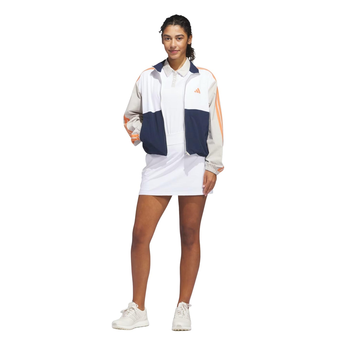 adidas Beyond Color Block Full Zip Damenjacke navy