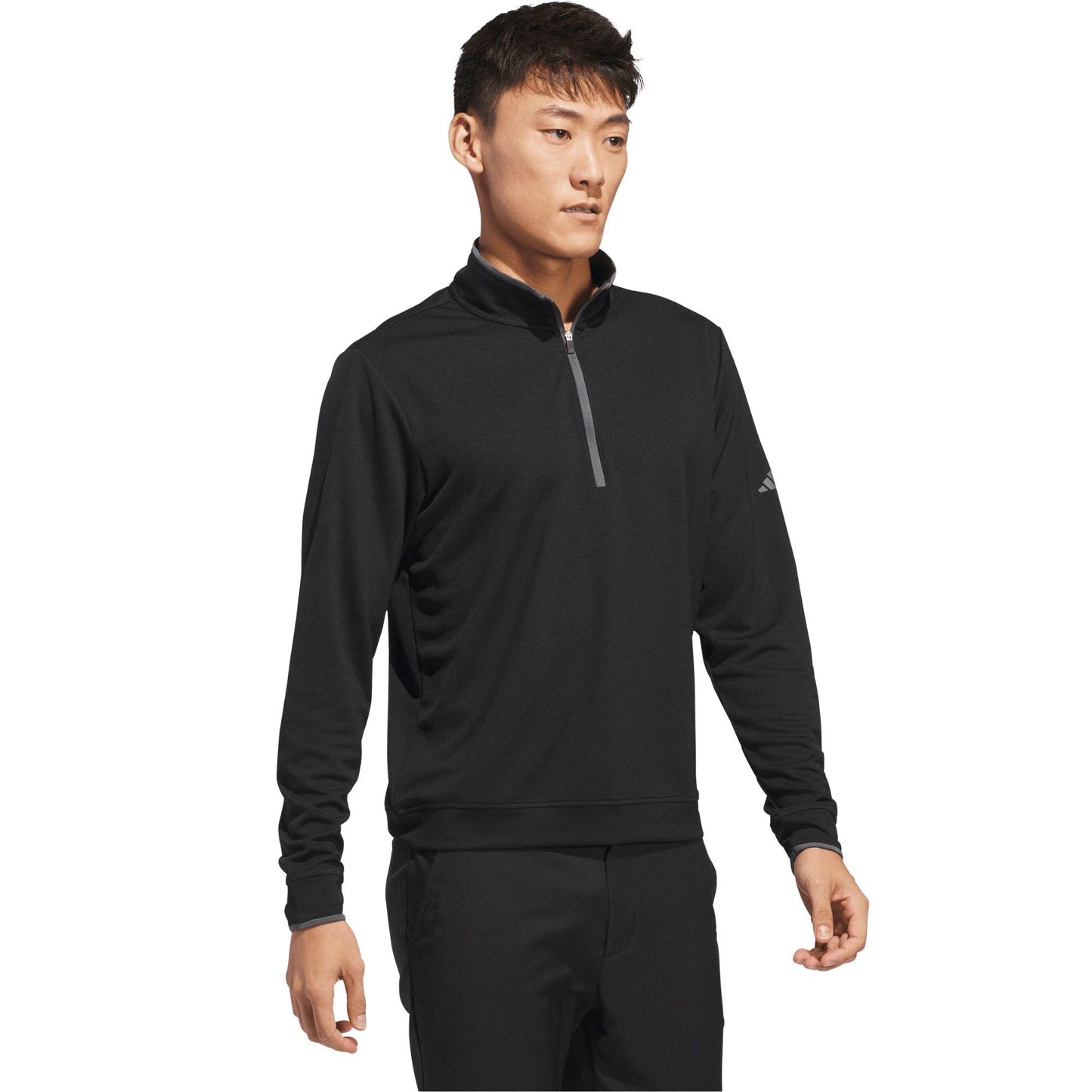 adidas Lightweight Half-Zip Herrenpullover black